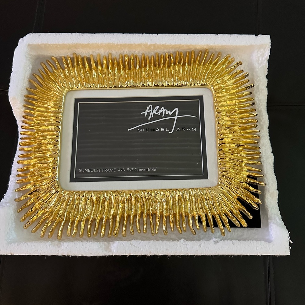 Michael aram sunburst picture frame brand new